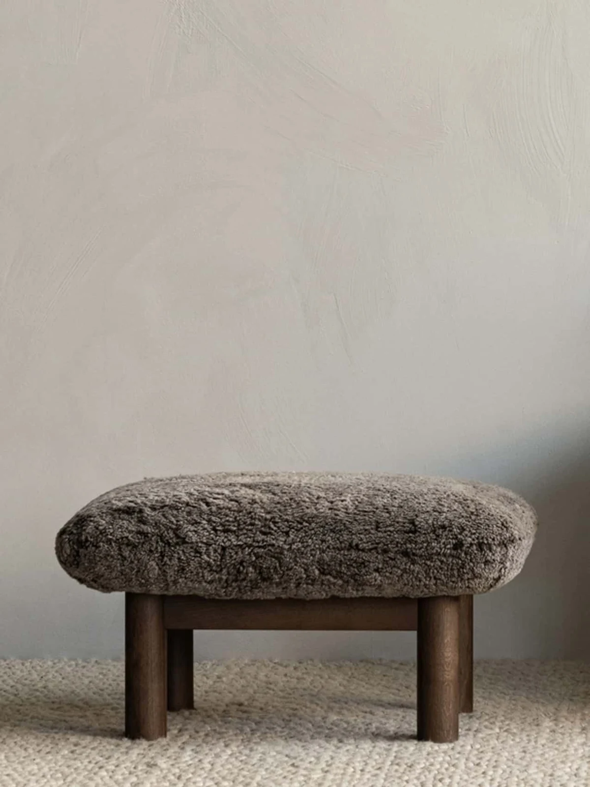 Brasilia Ottoman, Sheepskin by Anderssen & Voll.