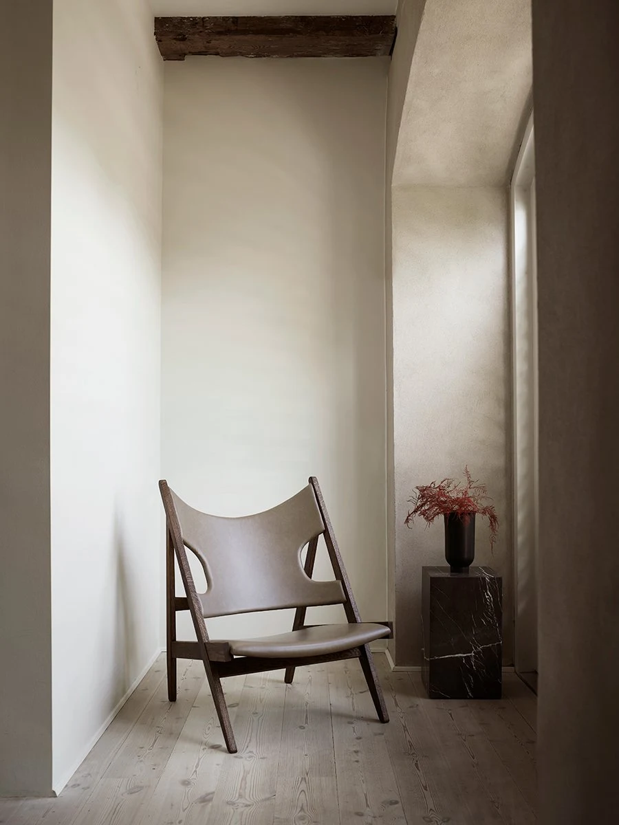 Knitting Lounge Chair, Leather by Ib Kofod-Larsen.