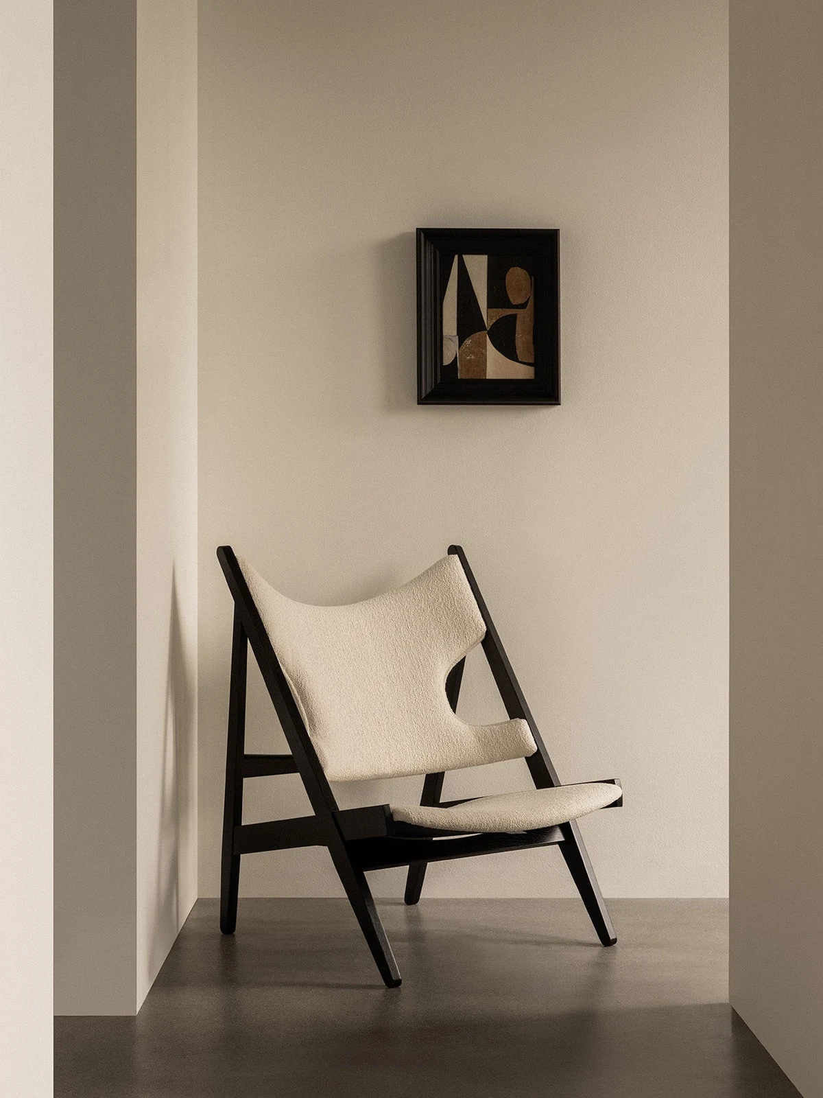 Knitting Lounge Chair, Black Oak by Ib Kofod-Larsen.