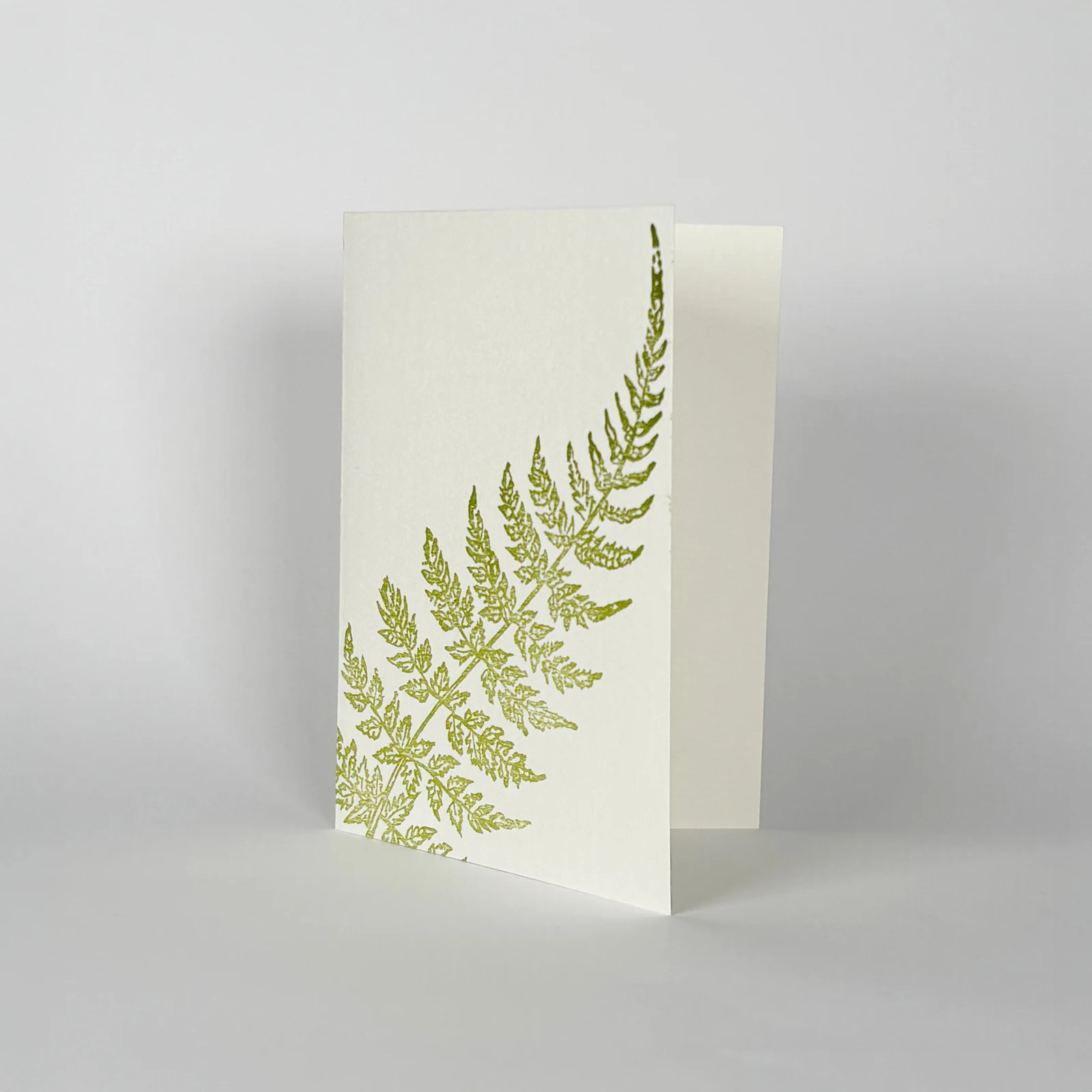 Fern letterpress notes by Saturn Press.