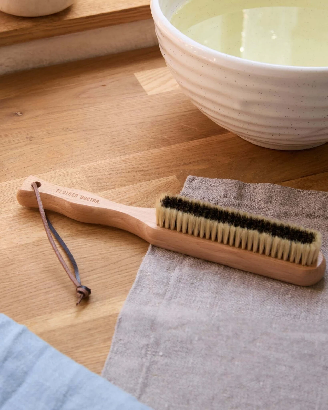 Natural Bristle Clothes Brush by Clothes Doctor.