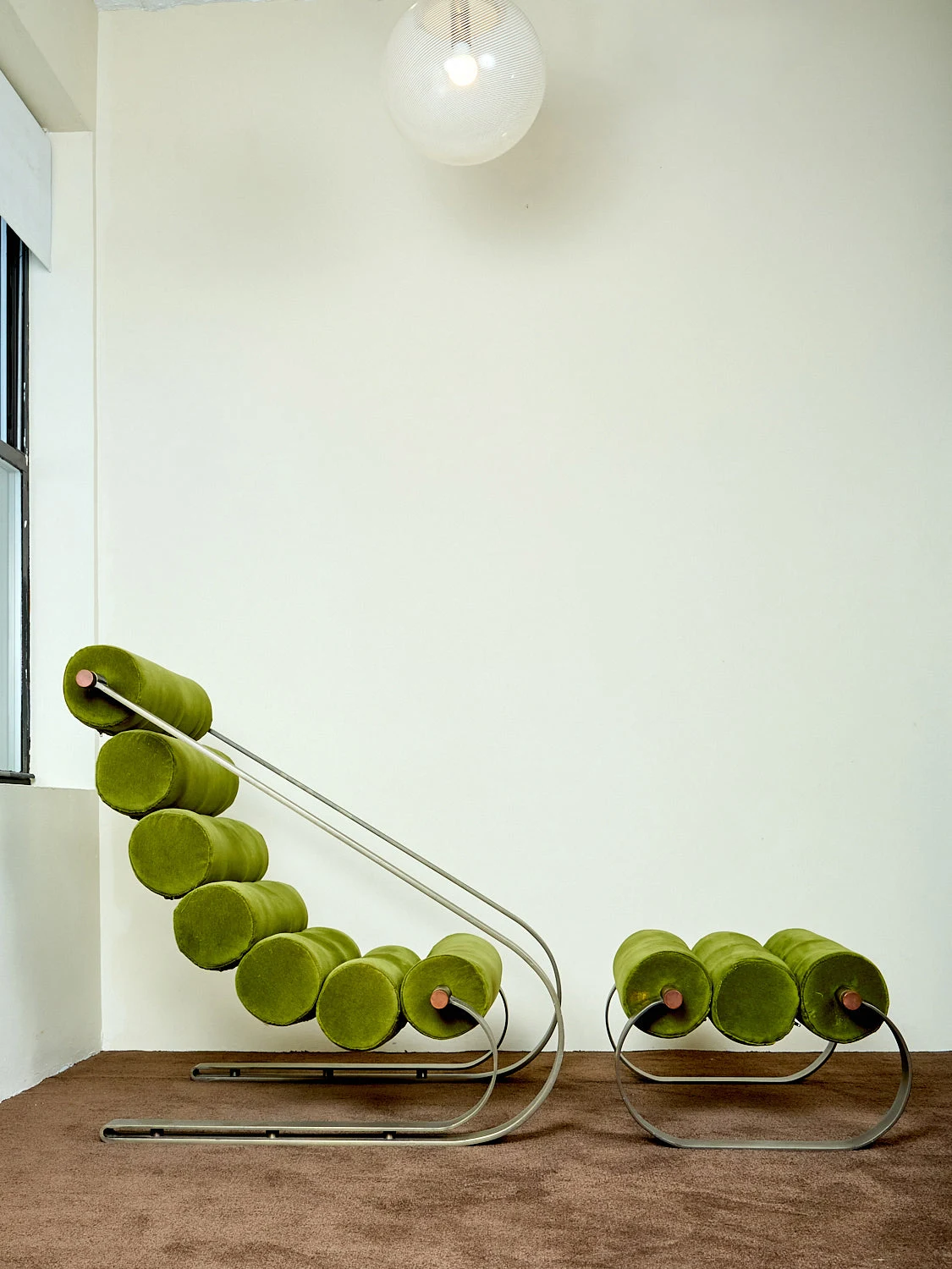 Balestra Chair and Ottoman by Marzio Cecchi.