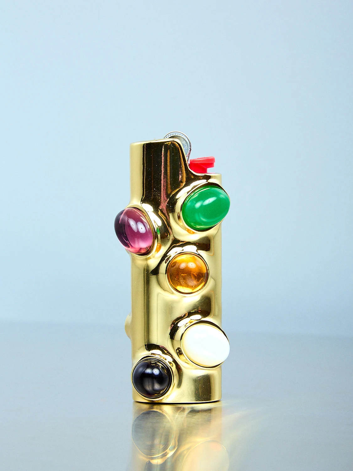 Gemstoned Lighter Holder by Edie Parker.