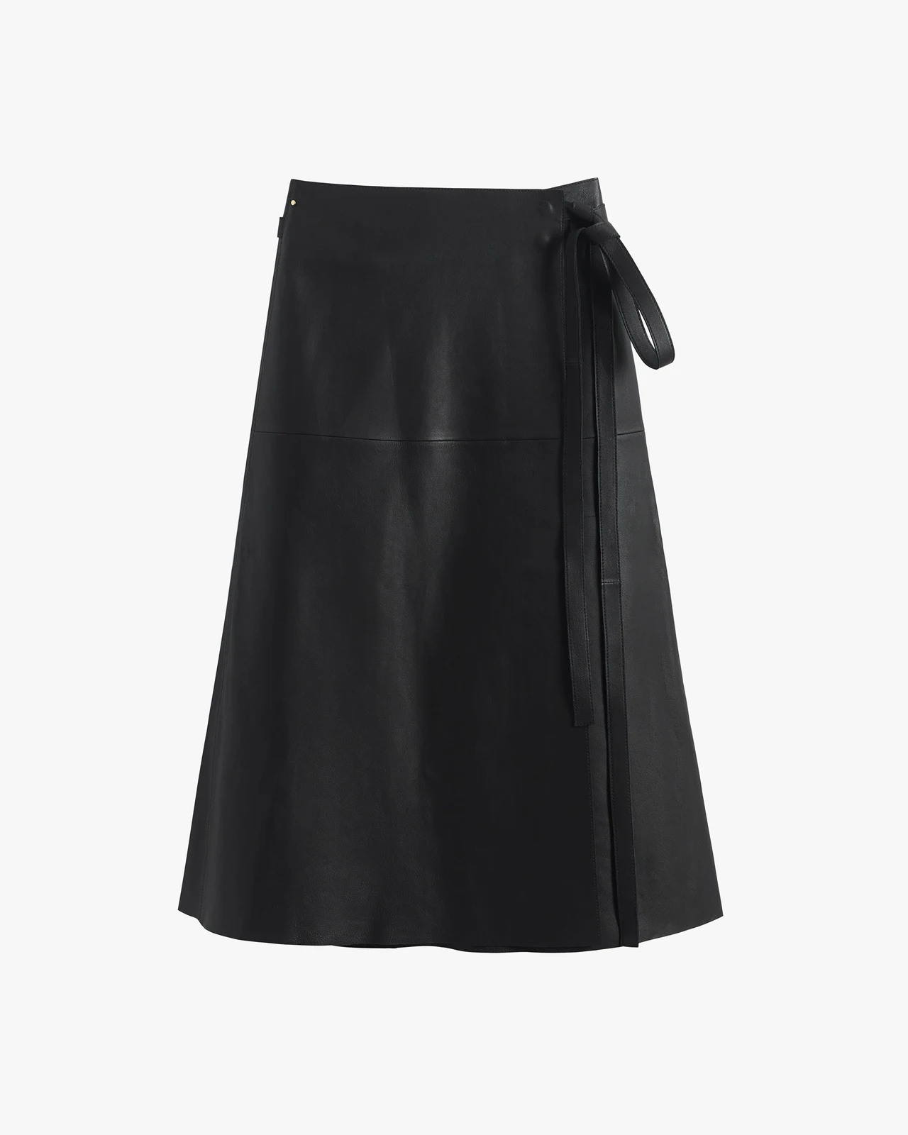 Leather Wrap Skirt by Cuyana.