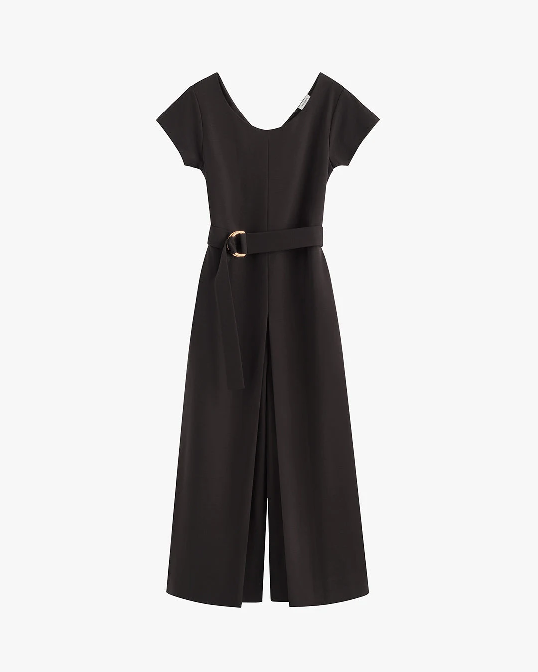 Ponte Pleated Jumpsuit by Cuyana.