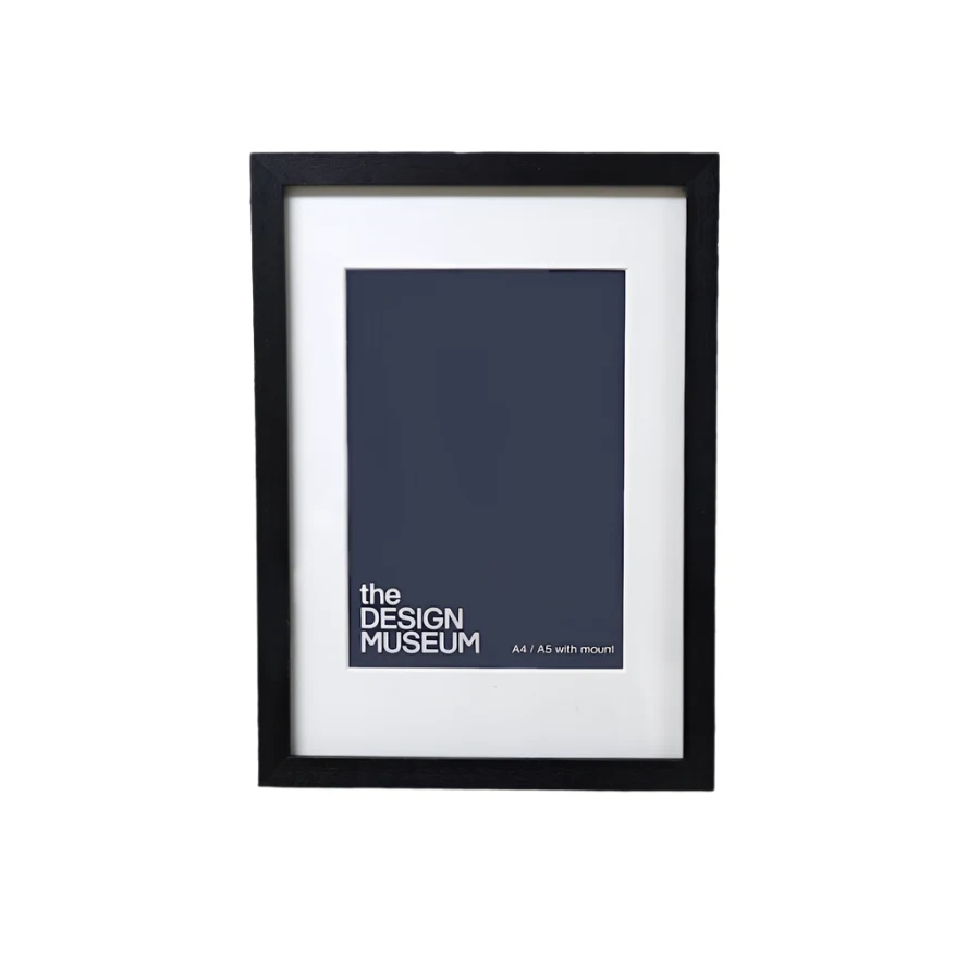 Black Picture Frame - A4 / A5 with Mount by the DESIGN MUSEUM.