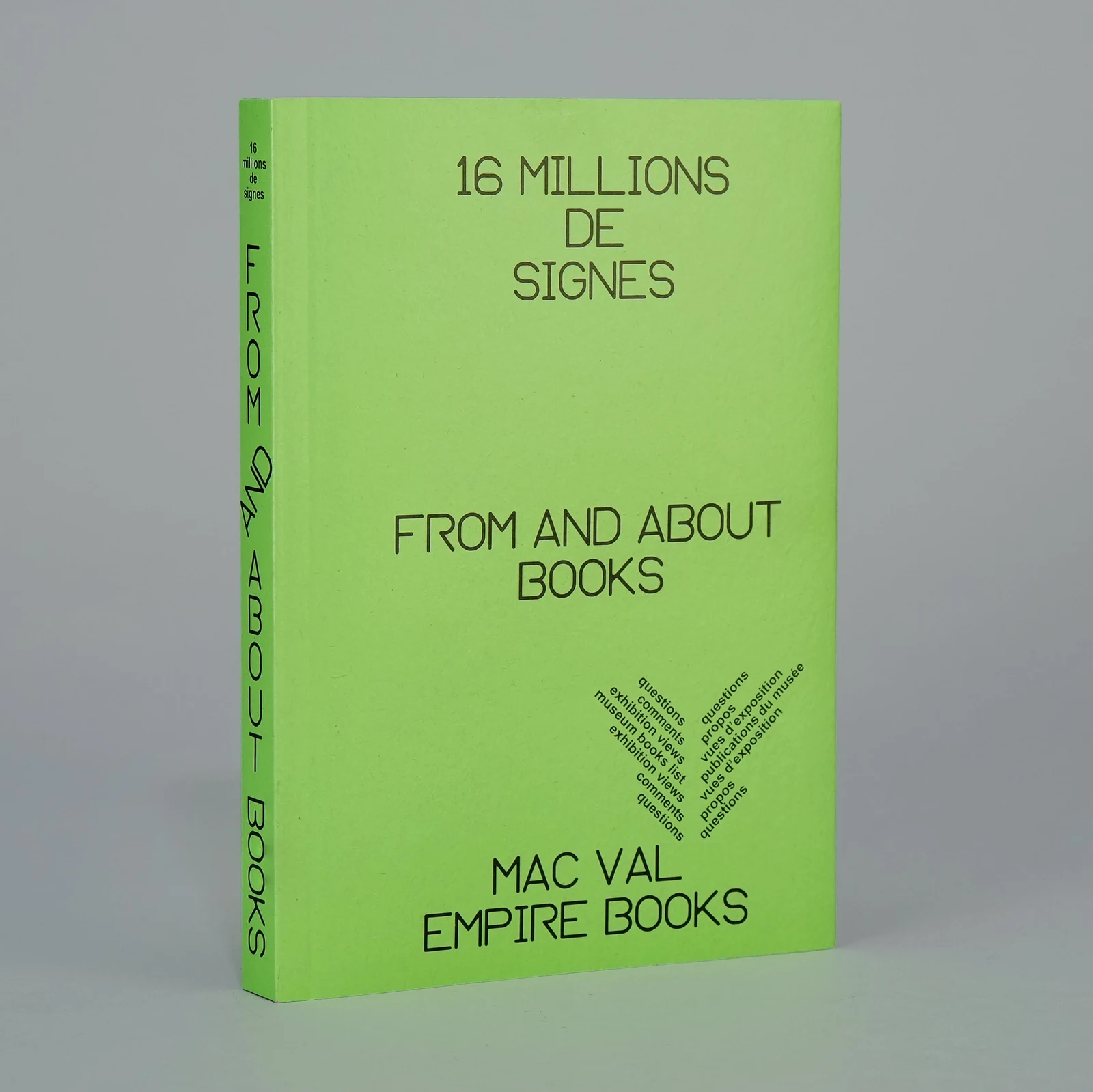 16 millions de signes / From and About Books by Curated.