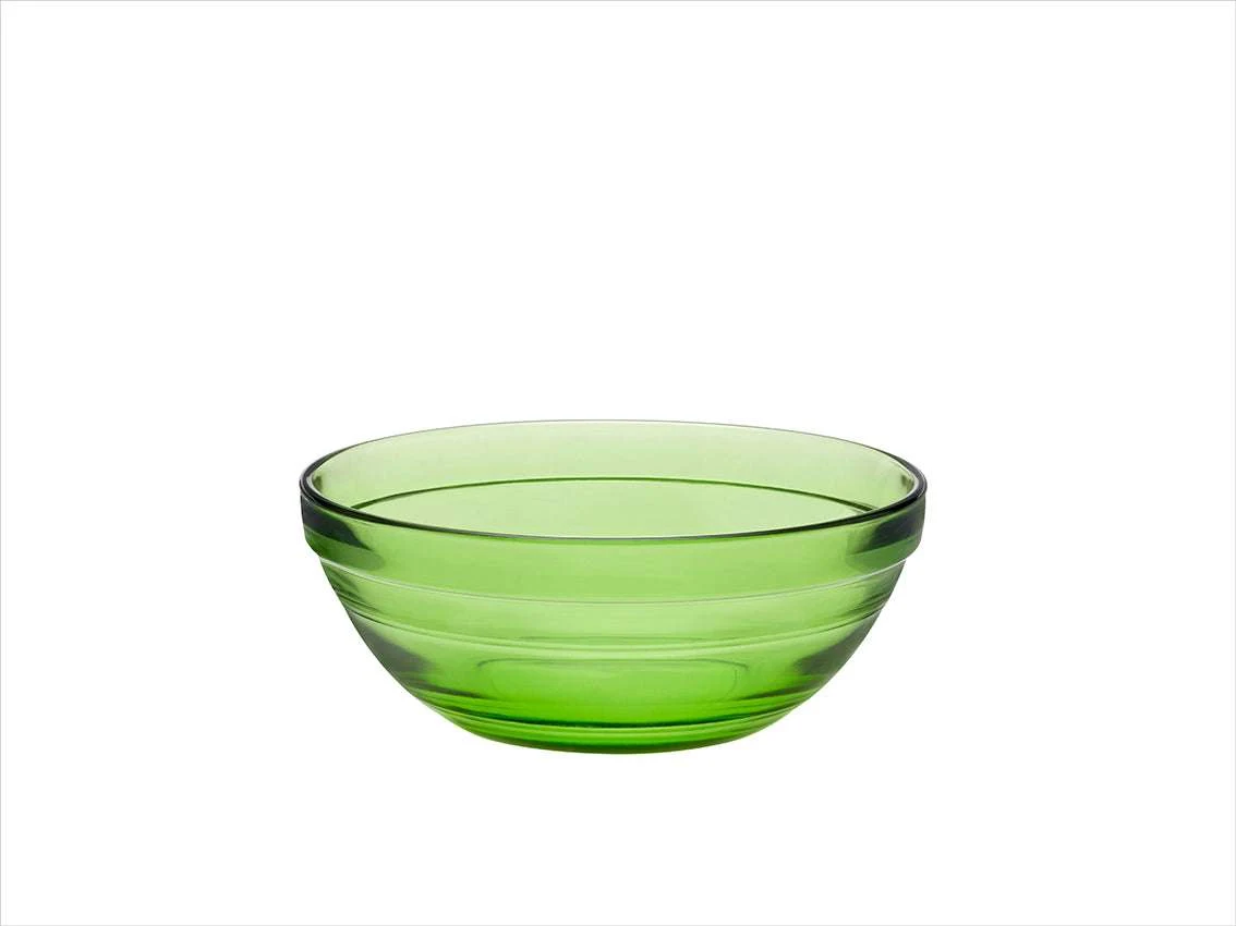 Le Gigogne® Green Stackable Glass Bowl - Set of 6 by Duralex.
