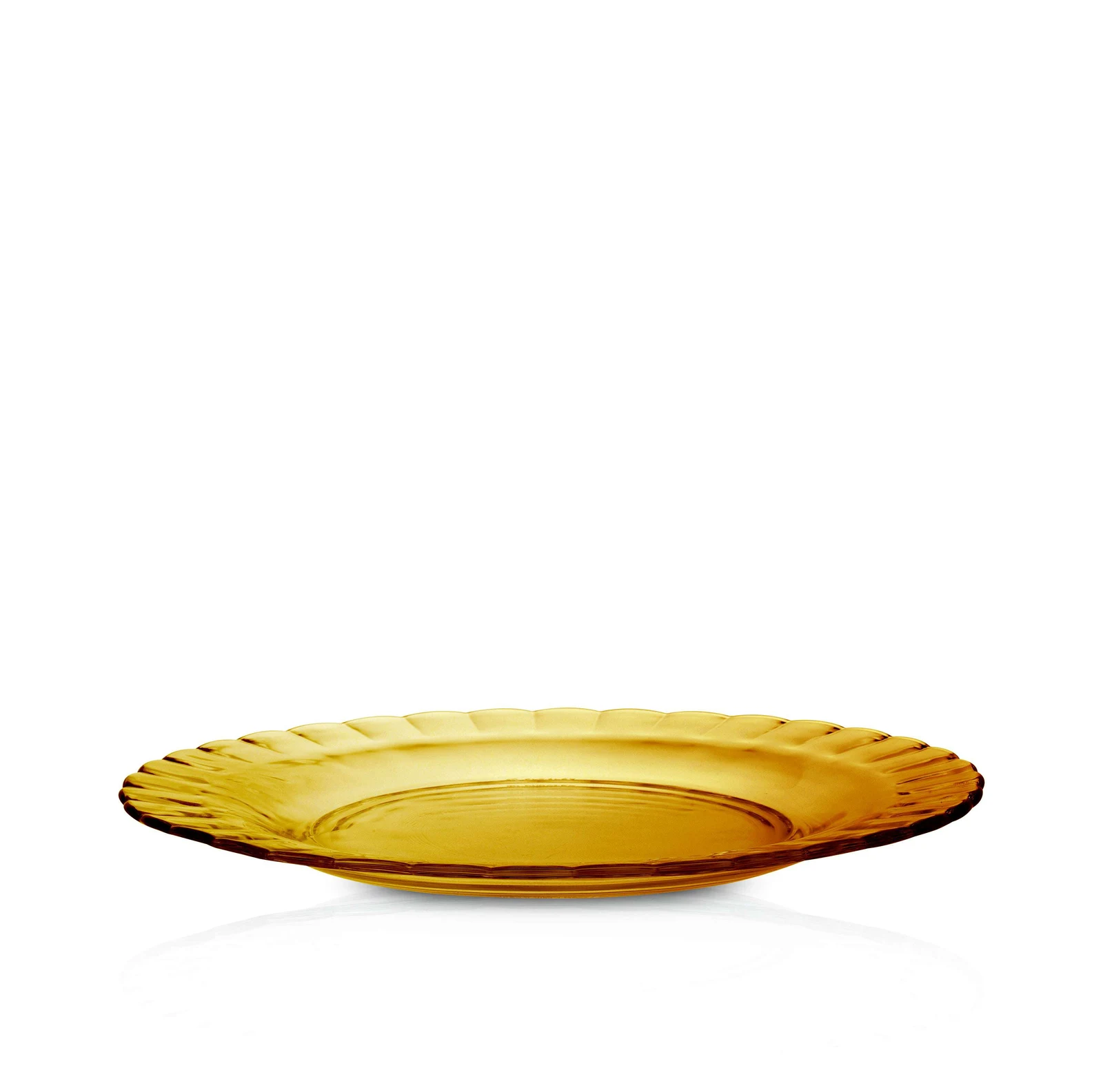 Le Picardie® Amber Glass Dinner Plate 9” - Set of 6 by Duralex USA.