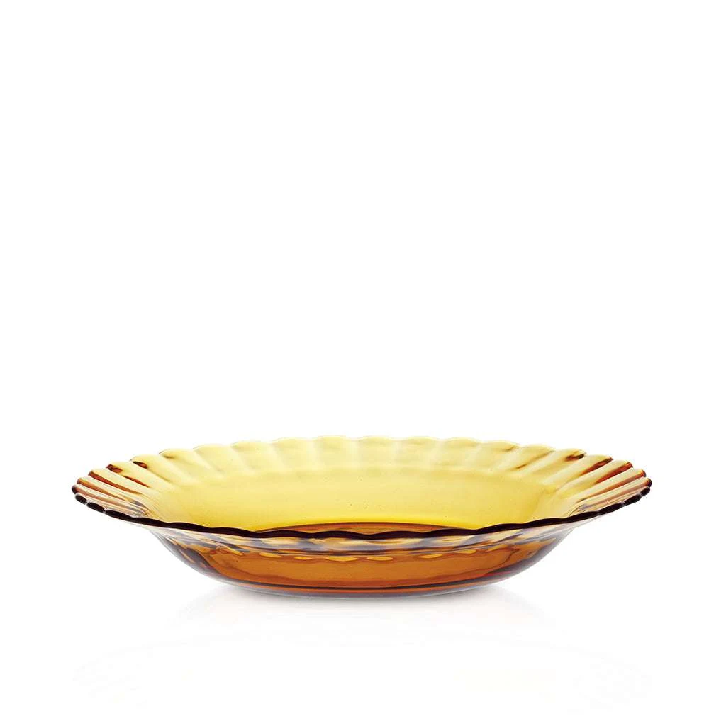 Le Picardie® Amber Glass Soup Bowl 9" - Set of 6 by Duralex USA.