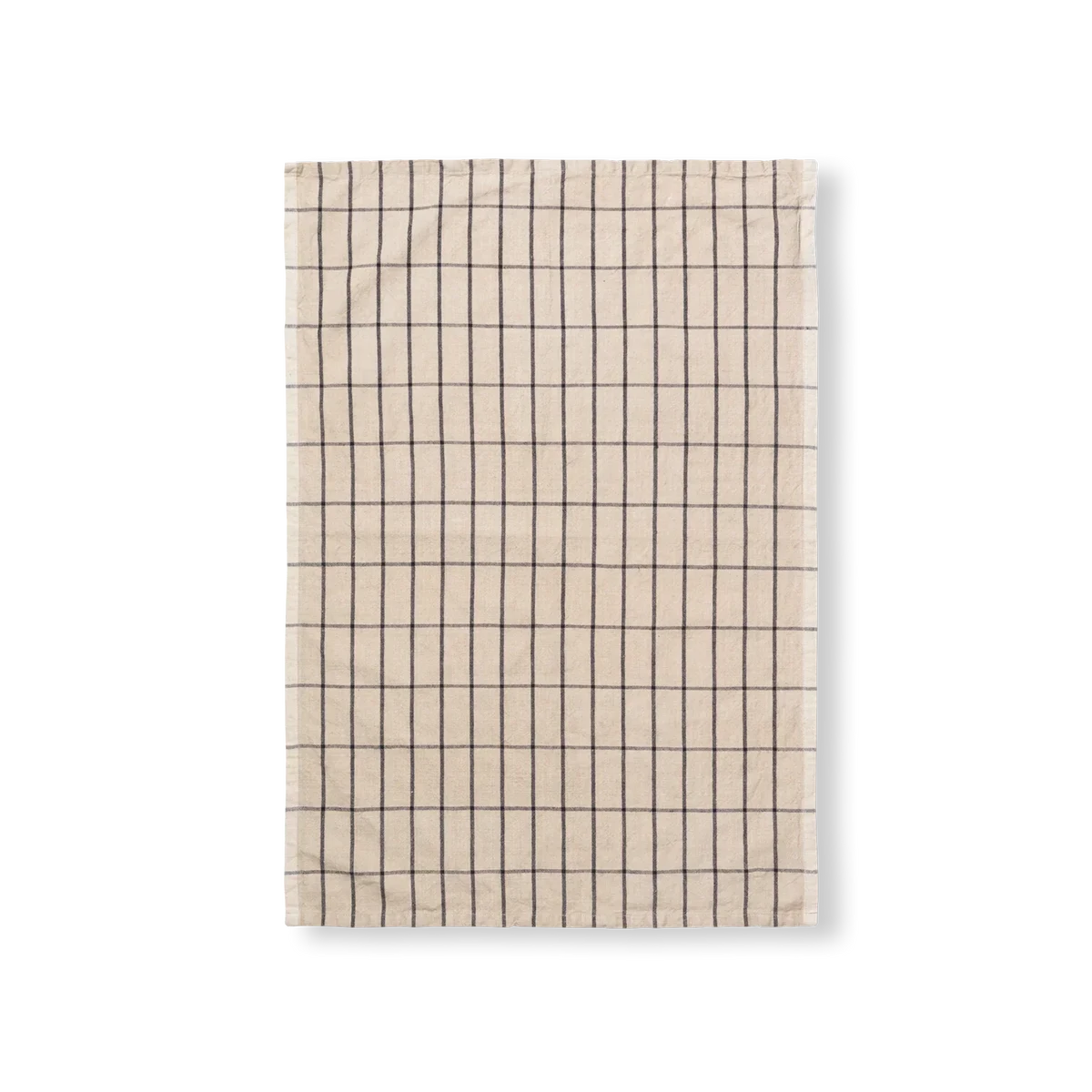 Hale Tea Towel, Sand/Black by Ferm Living.