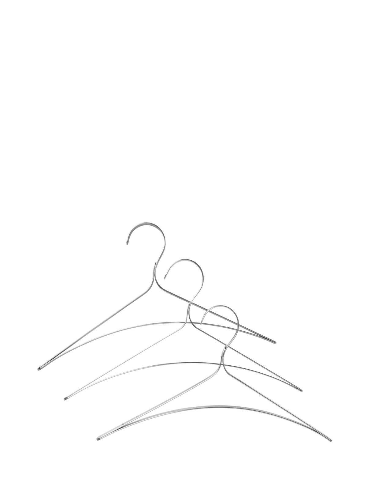 Bowline Clothes Hanger - Set of 3 - Stainless Steel by Ferm Living - US.