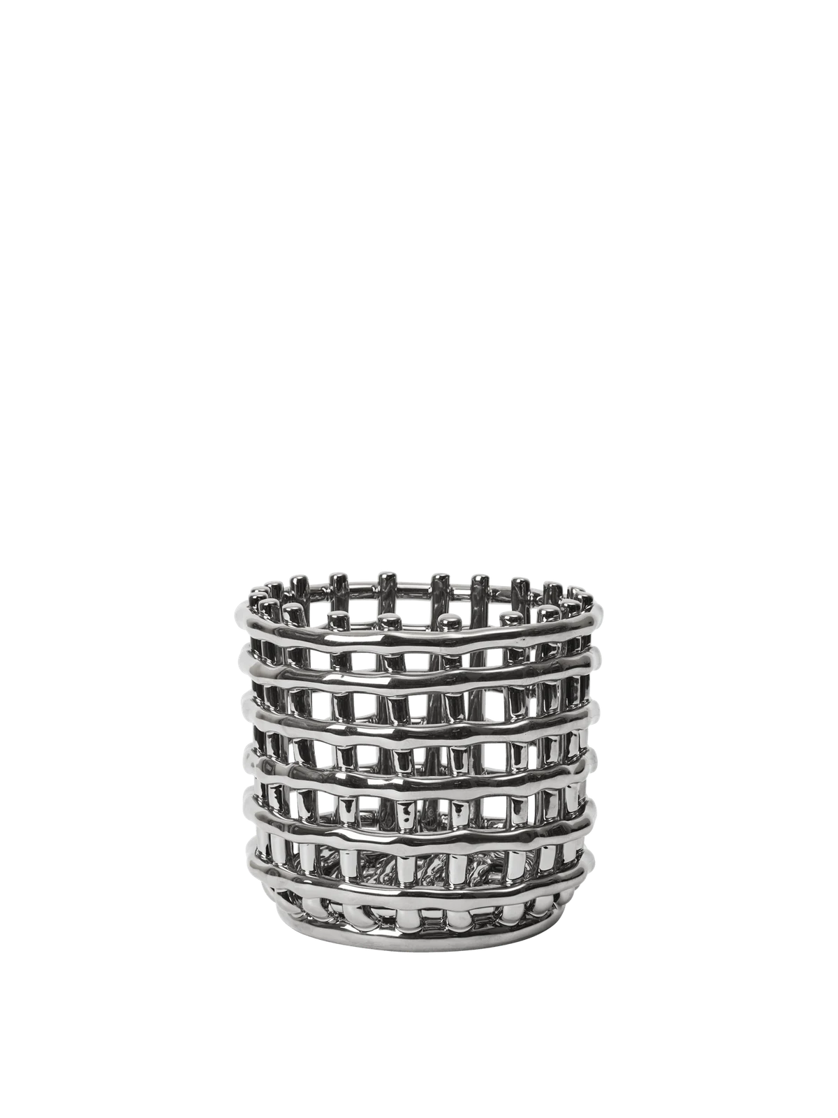 Ceramic Basket - Small - Silver by Ferm Living - US.