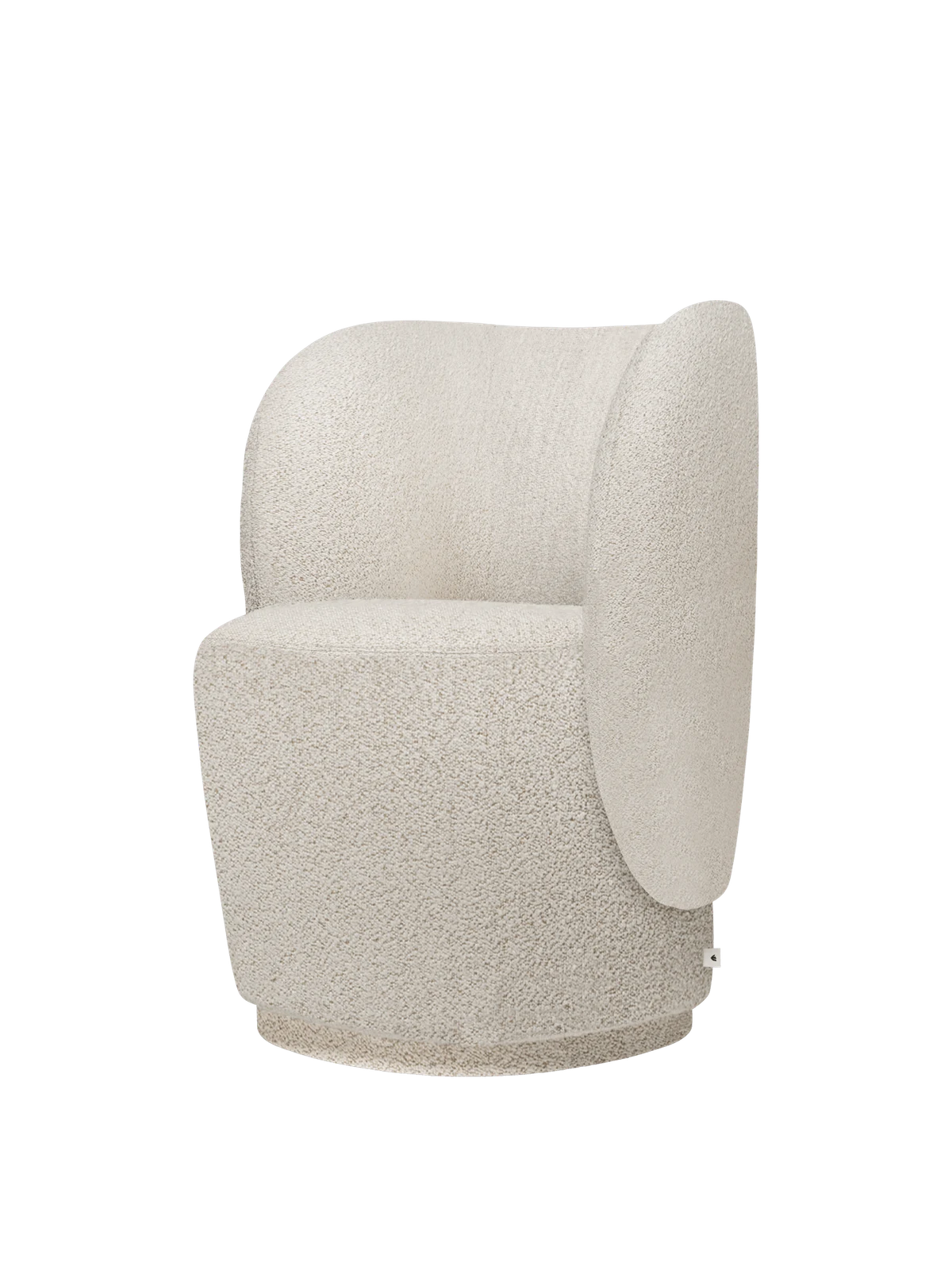 Rico Club Chair - Swivel - Soft Bouclé - Off-White/Sand - US by Ferm Living - US.