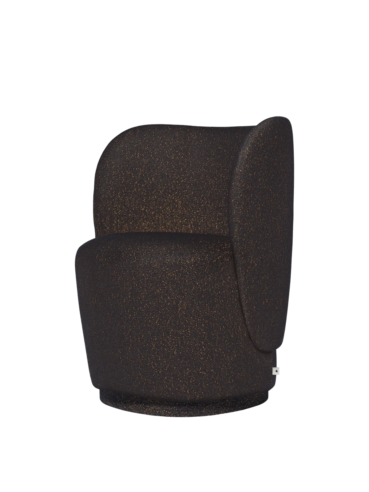 Rico Club Chair - Swivel - Vanir - Black/Honey - US by Ferm Living - US.