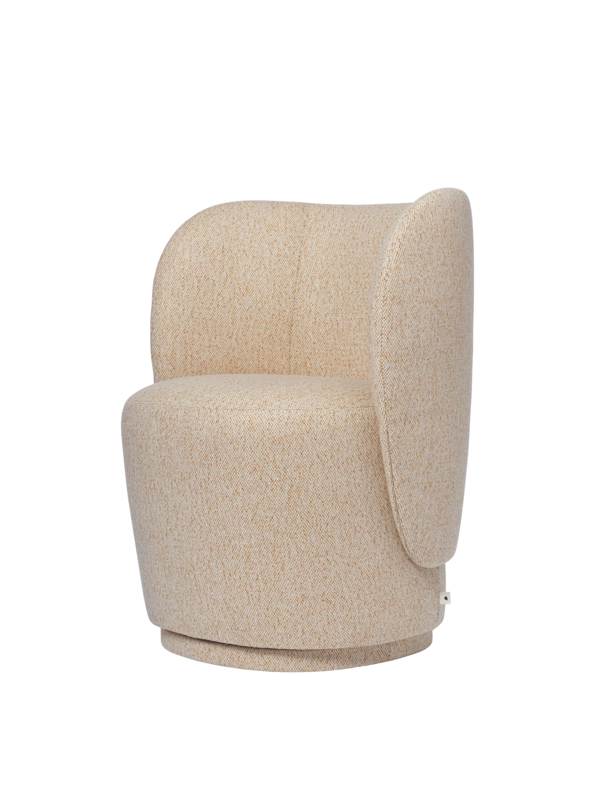 Rico Club Chair - Swivel - Vanir - Off-White/Honey - US by Ferm Living - US.