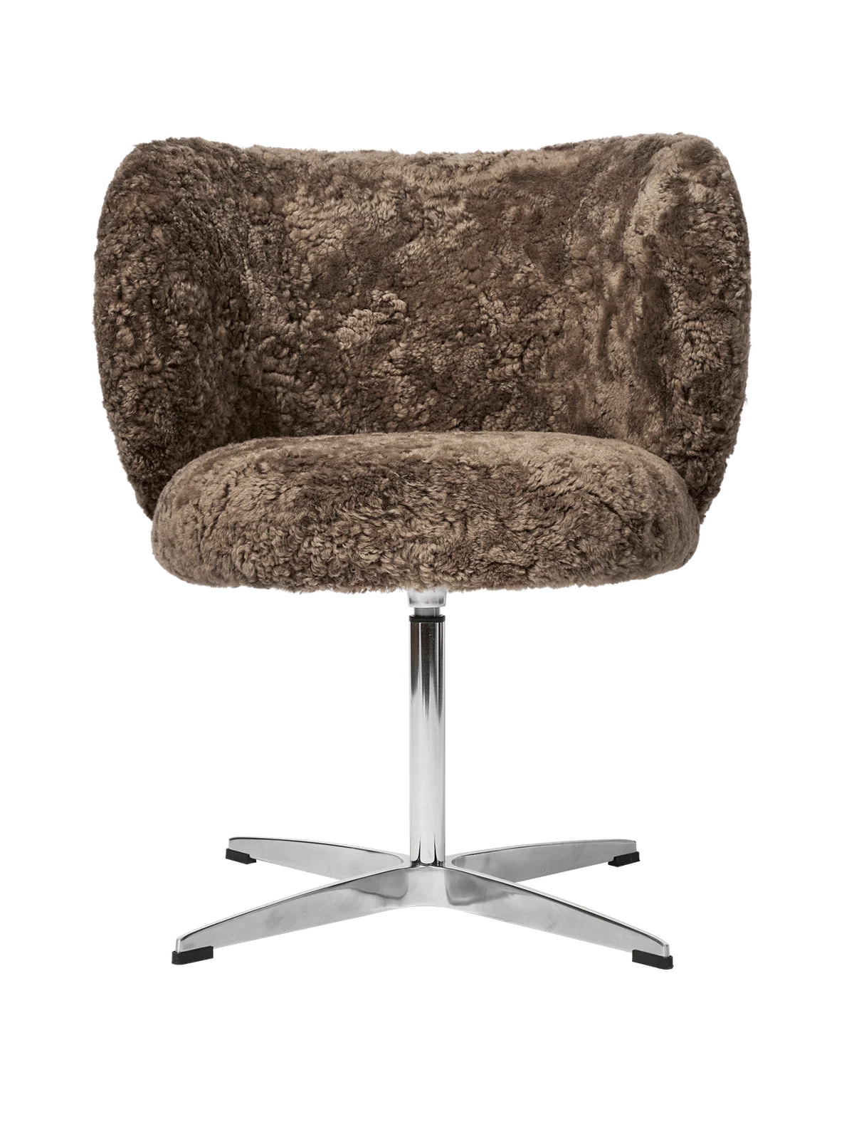 Rico Dining Chair - Swivel - Sheepskin - Sahara - US by Ferm Living - US.