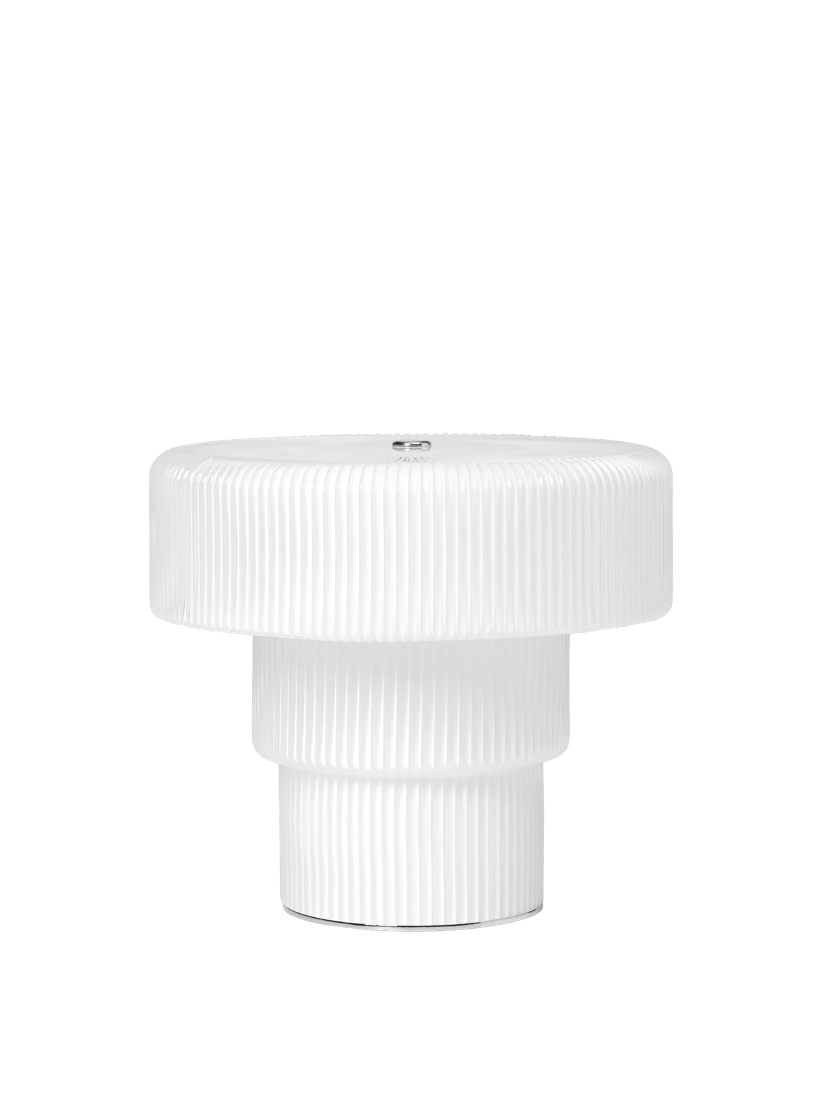 Ripple Portable Lamp - Large - White by Ferm Living - US.