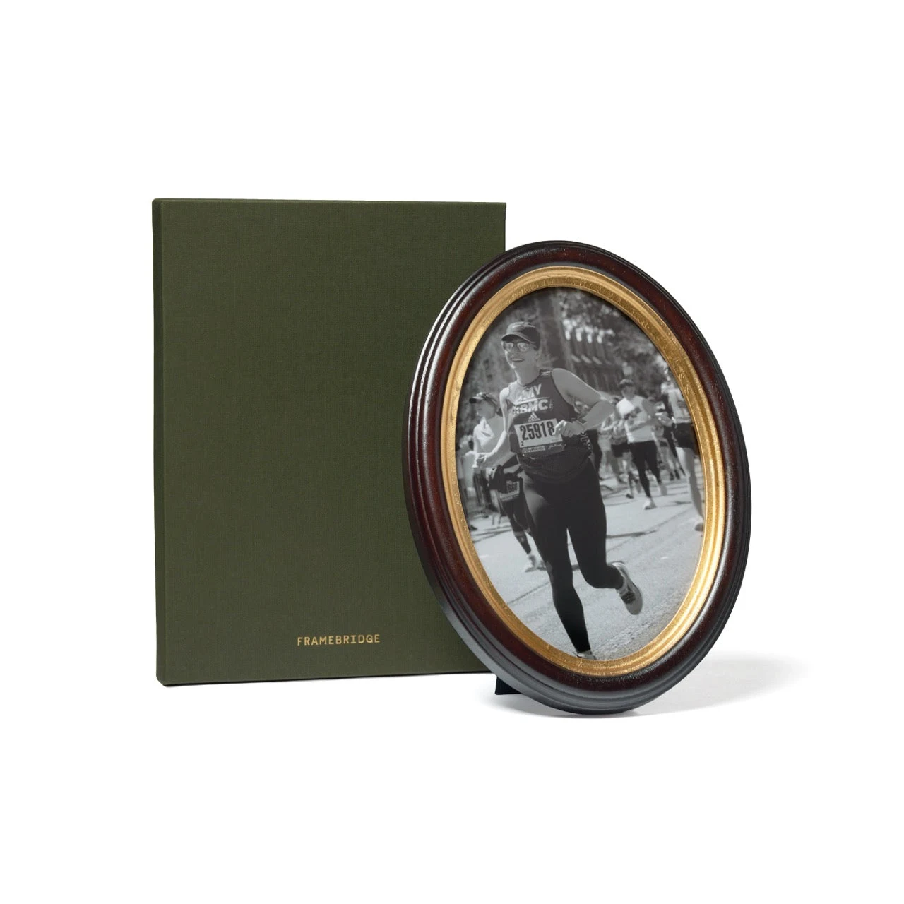 Antiqued Oval Frame: 8x11 by Framebridge.