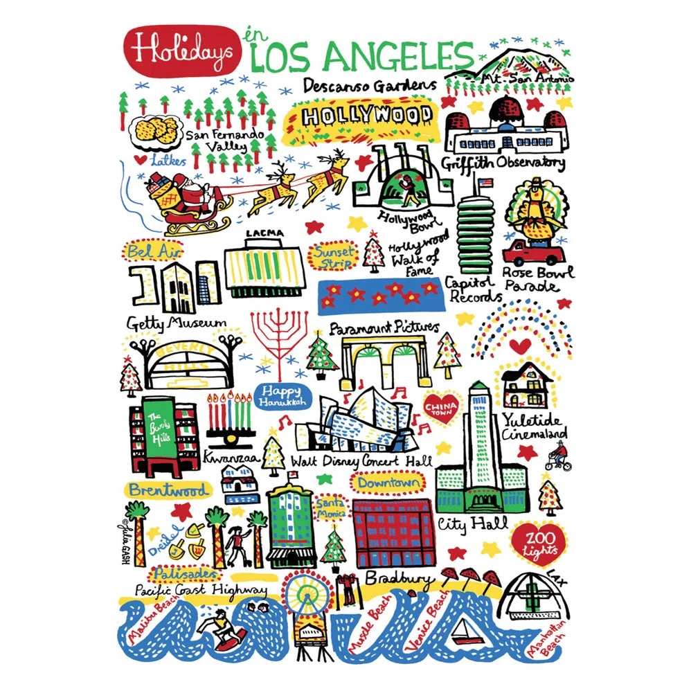 Holidays in LA Boxed Notecards by ALLPORT EDITIONS.