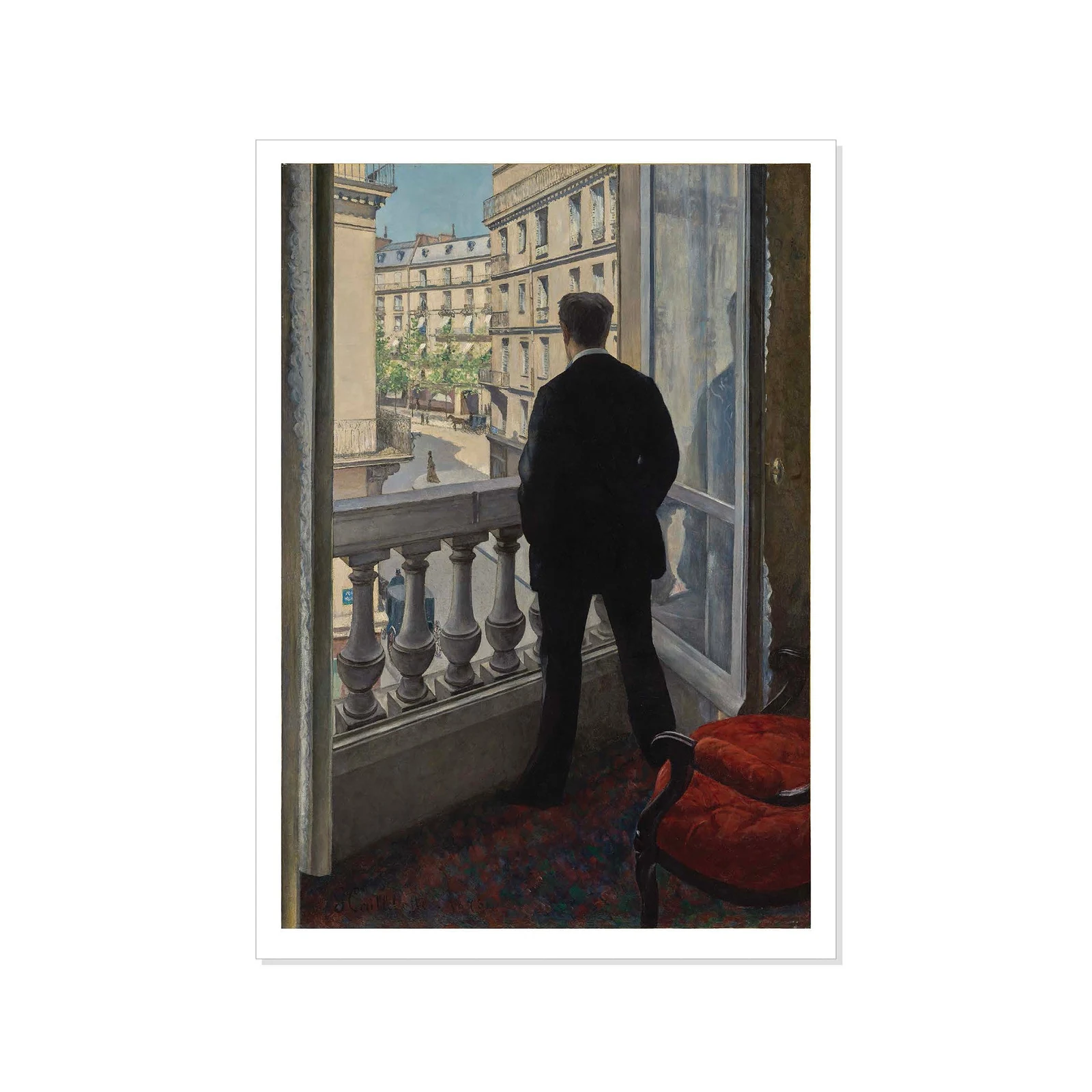 Caillebotte - Young Man at His Window - Postcard by GETTY TRUST PUBLICATIONS.