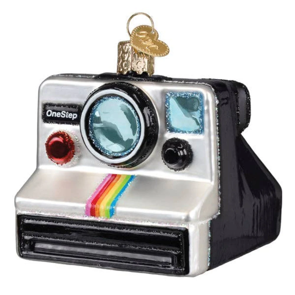 Polaroid Onestep Camera Ornament by Old World Christmas.