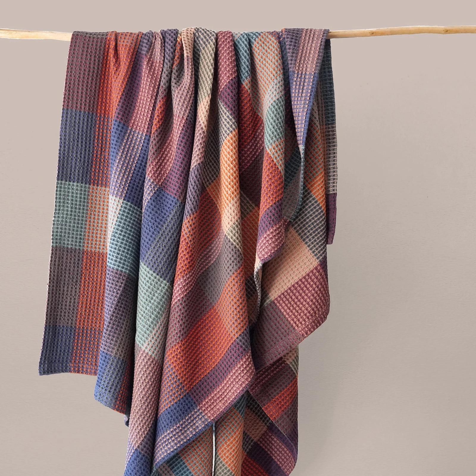 Vrou-Vrou Woven Cotton Blanket - Nebula by Mungo.