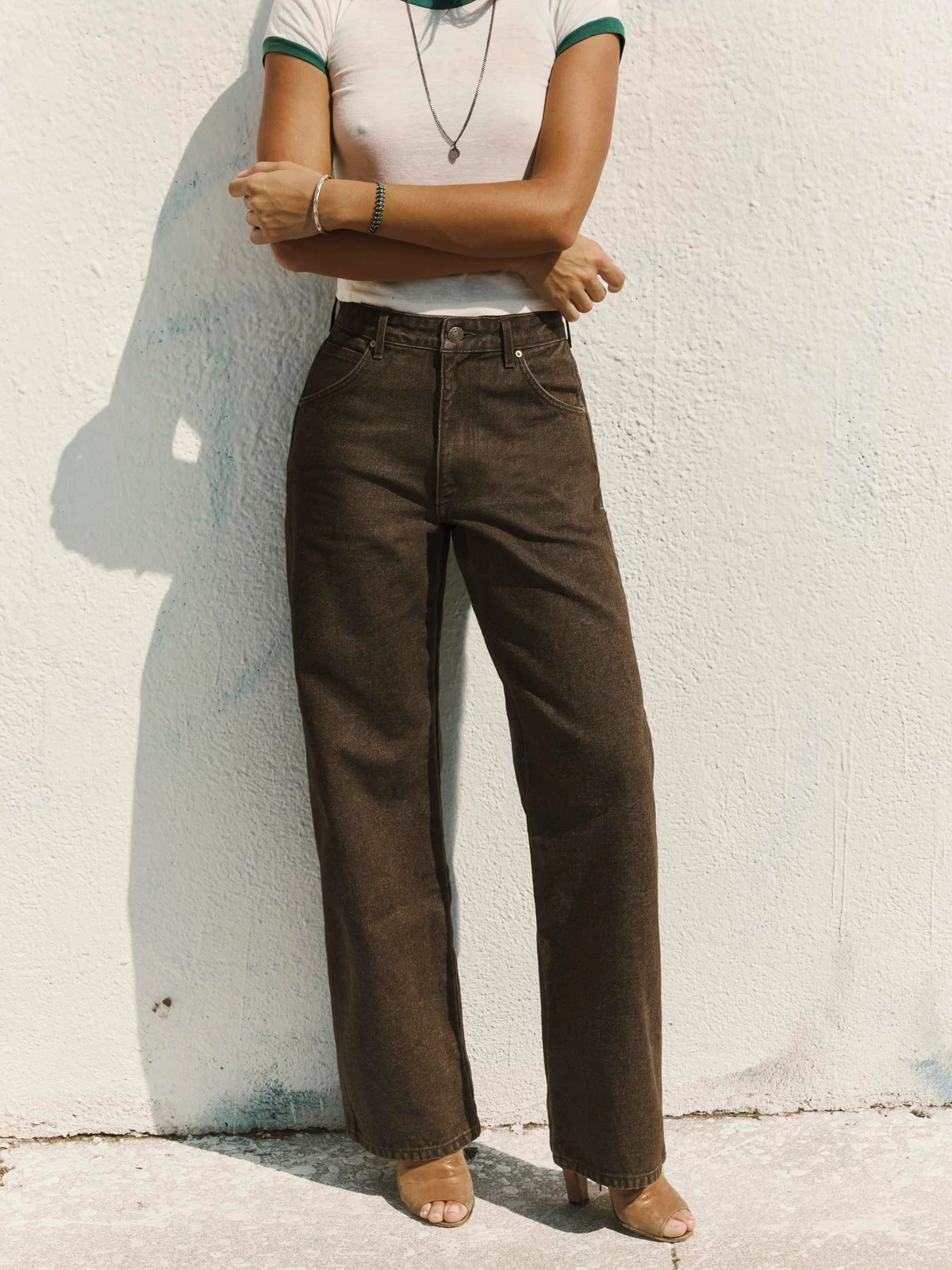 cassidy brown broken twill by i+w women's denim.