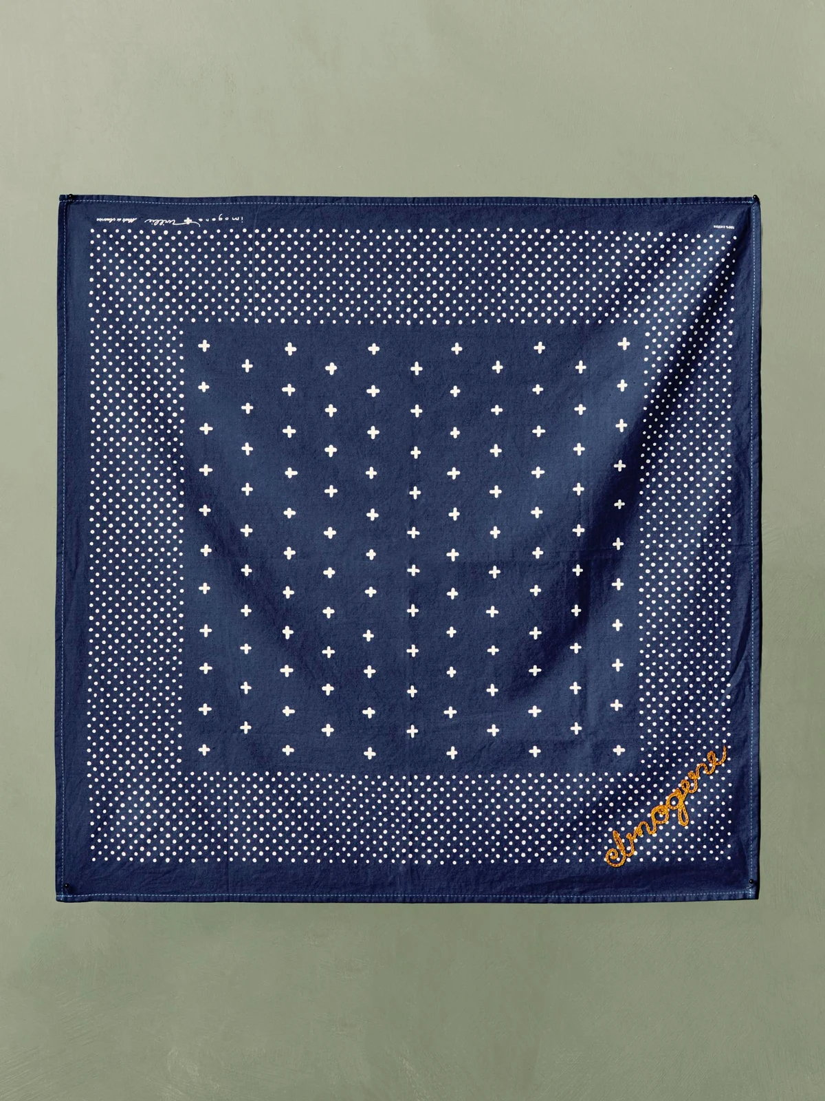 i+w vintage blue bandana by i+w accessories.