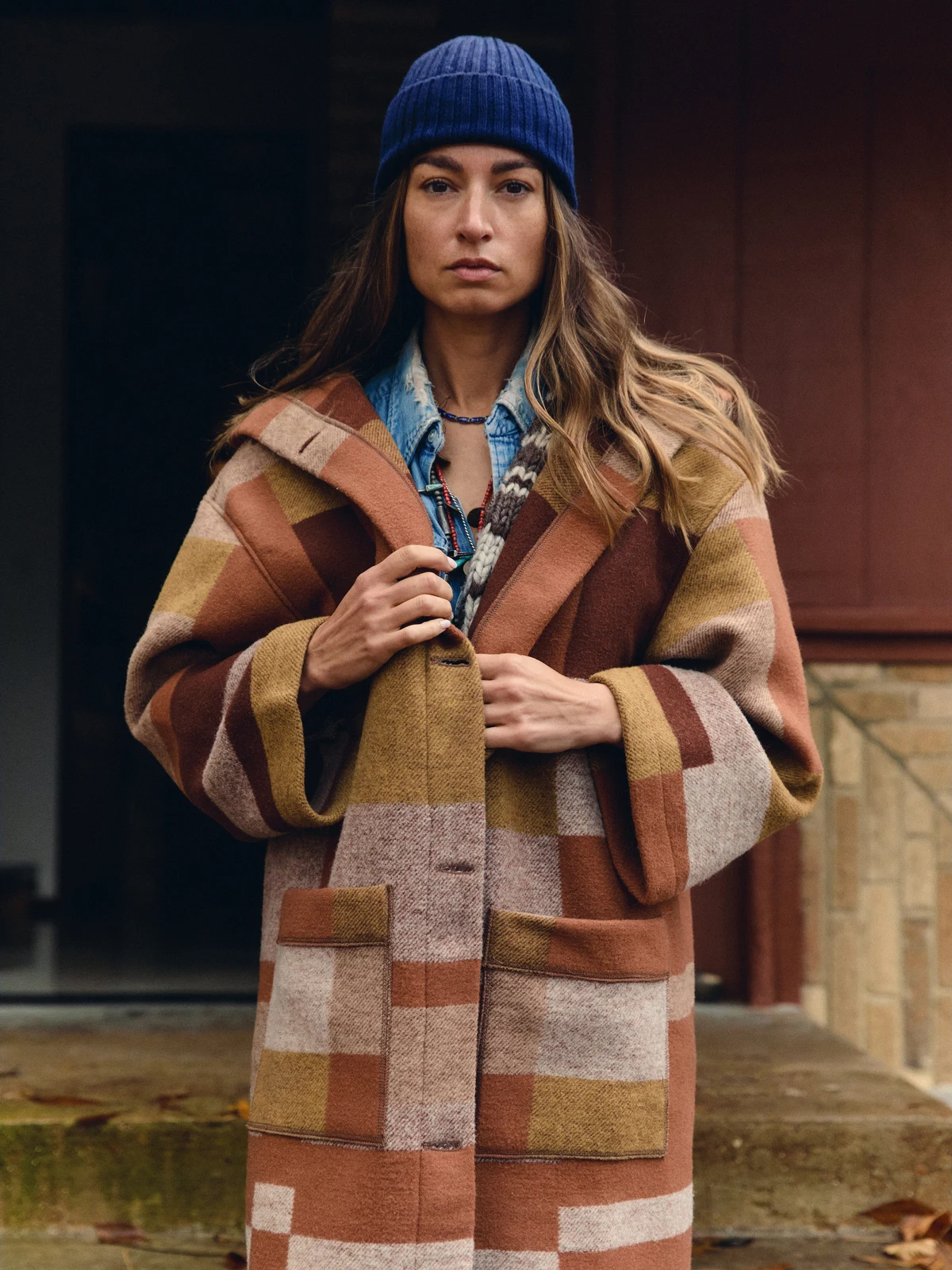 i+w x american woolen blanket coat 02 by i+w outerwear.