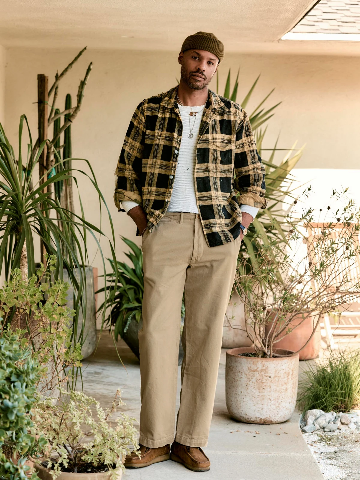 wilkison trouser in field tan by i+w non-denim bottoms.