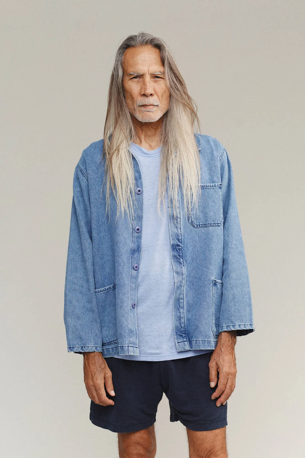 Denim Olympic Jacket by Jungmaven Unisex.