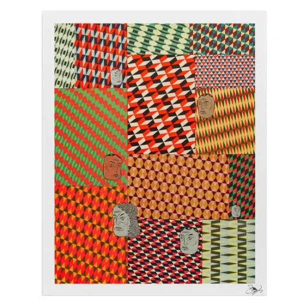 Barry McGee: Fuzz Gathering Unframed Print by LACMA Store.