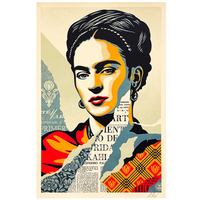 Obey 'Frida Kahlo: The Woman Who Defeated Pain' Offset Lithograph by LACMA Store.
