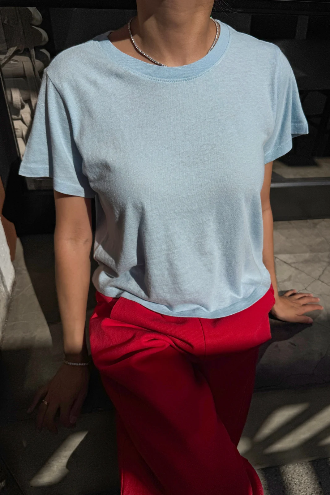 Airy Darling Tee - Baby Blue by PBK America Inc.