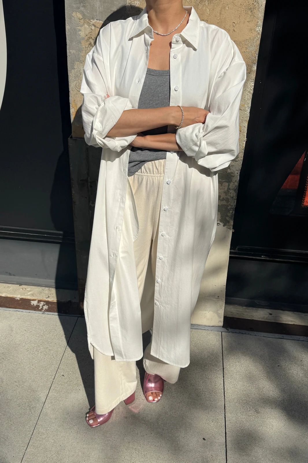 Artist Long Shirt - White by INLOOK.