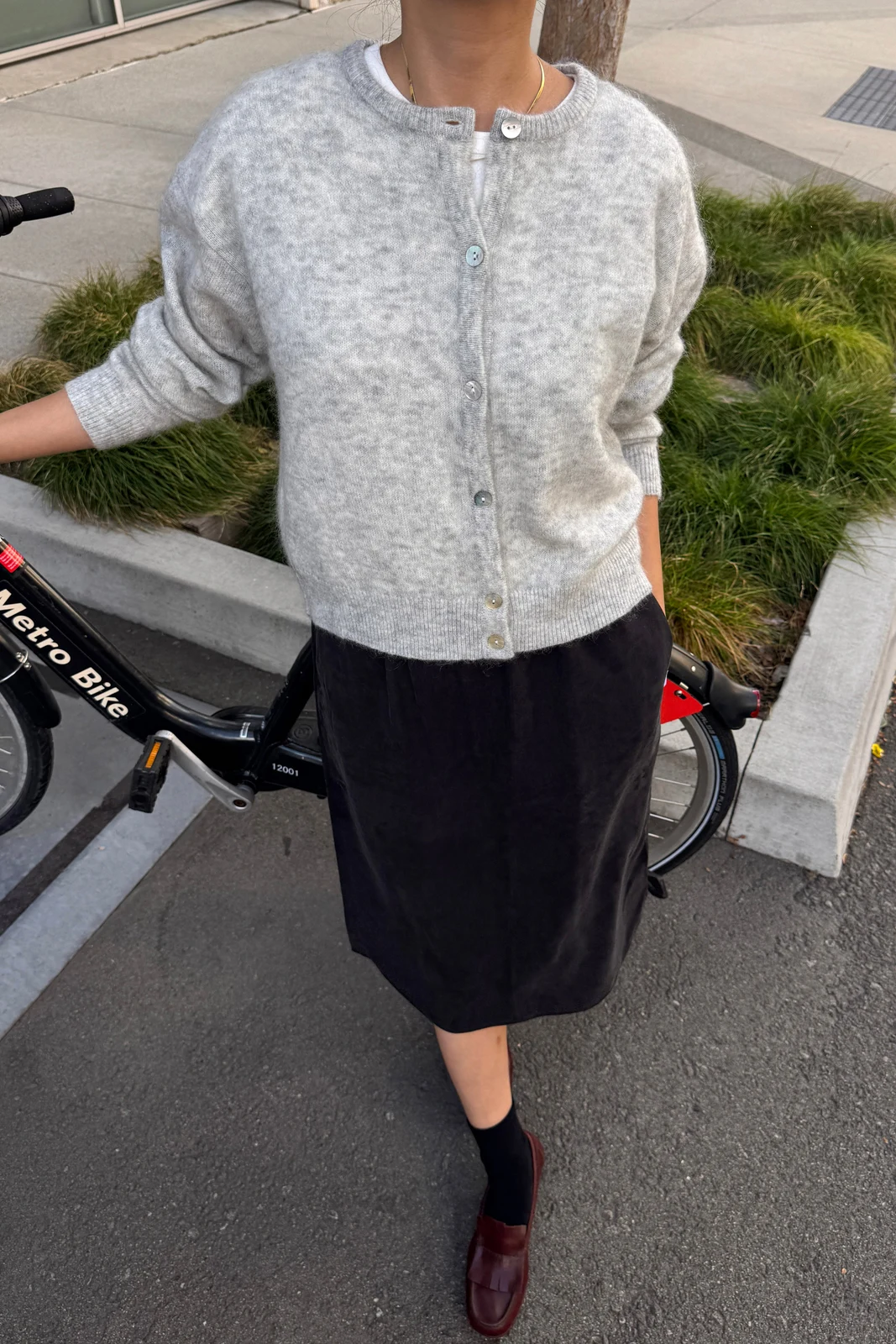 Ayla Mohair Cardigan - Ht. Grey by INLOOK.