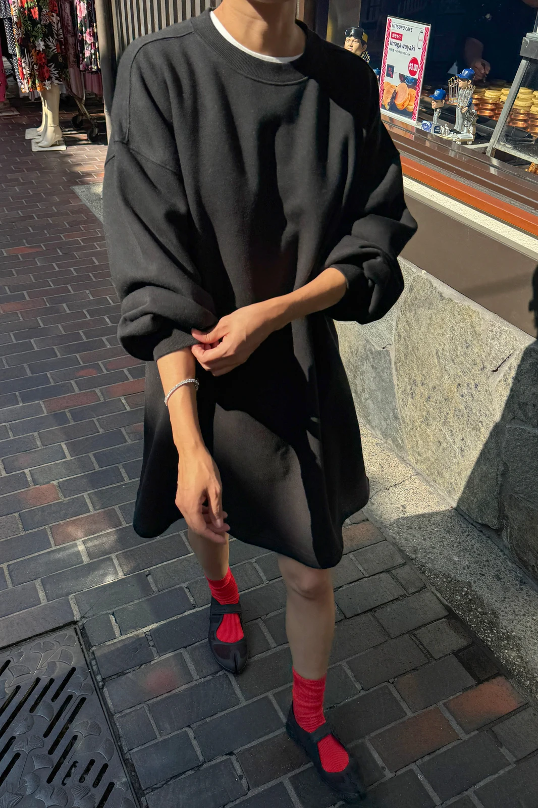 French Terry Swing Dress - Black by P&Y COMPANY.