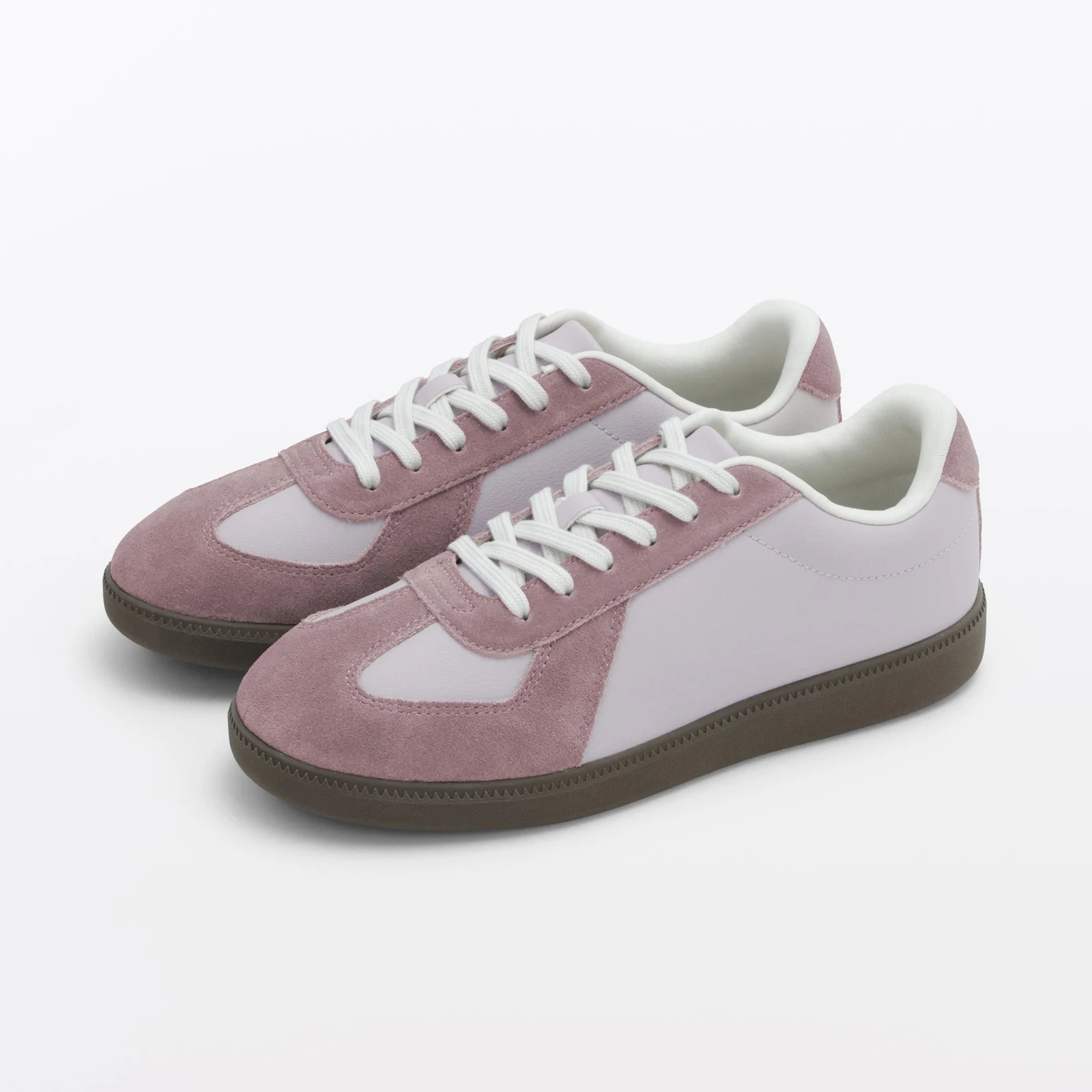 Soft Insole Combination Sneakers - Smoky Pink by MUJI.