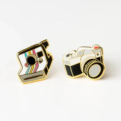 Enamel Camera Post Earrings by National Gallery of Art Shop.