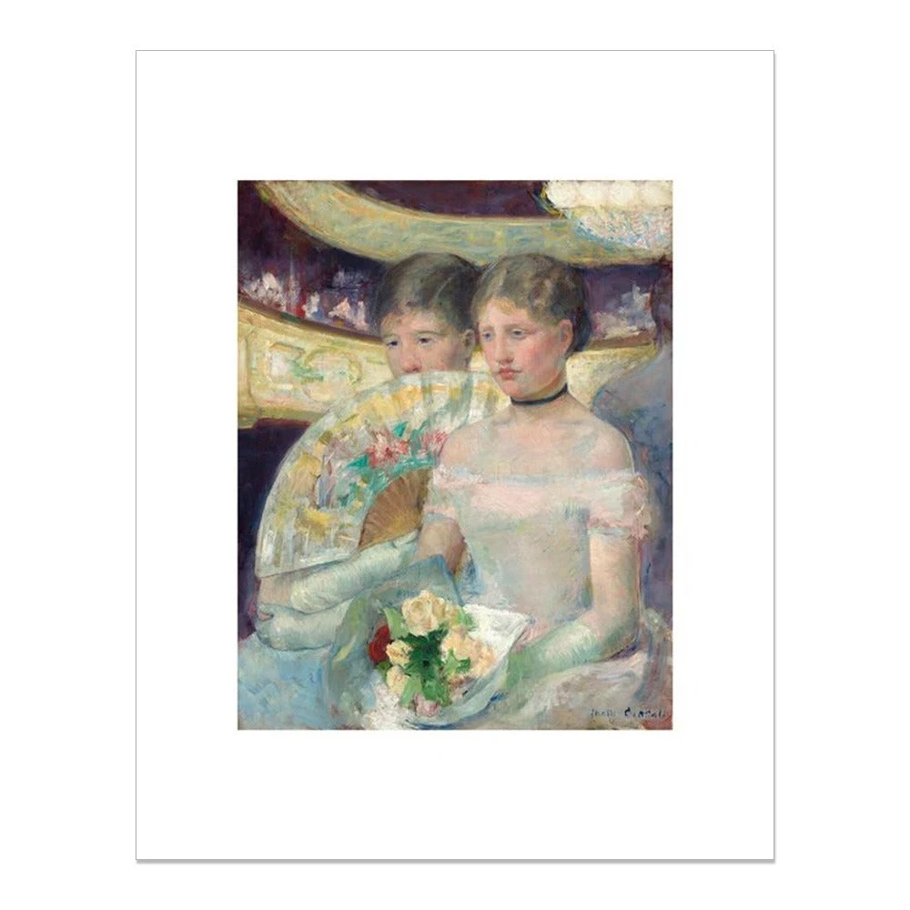 Mary Cassatt, The Loge, 11 × 14" Print by National Gallery of Art.