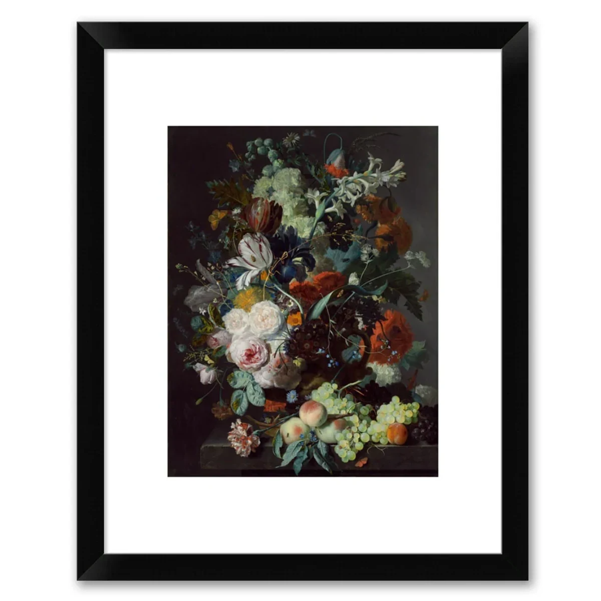 Jan van Huysum: Still Life with Flowers and Fruit, Framed Print by Jan van Huysum · National Gallery of Art Shop.