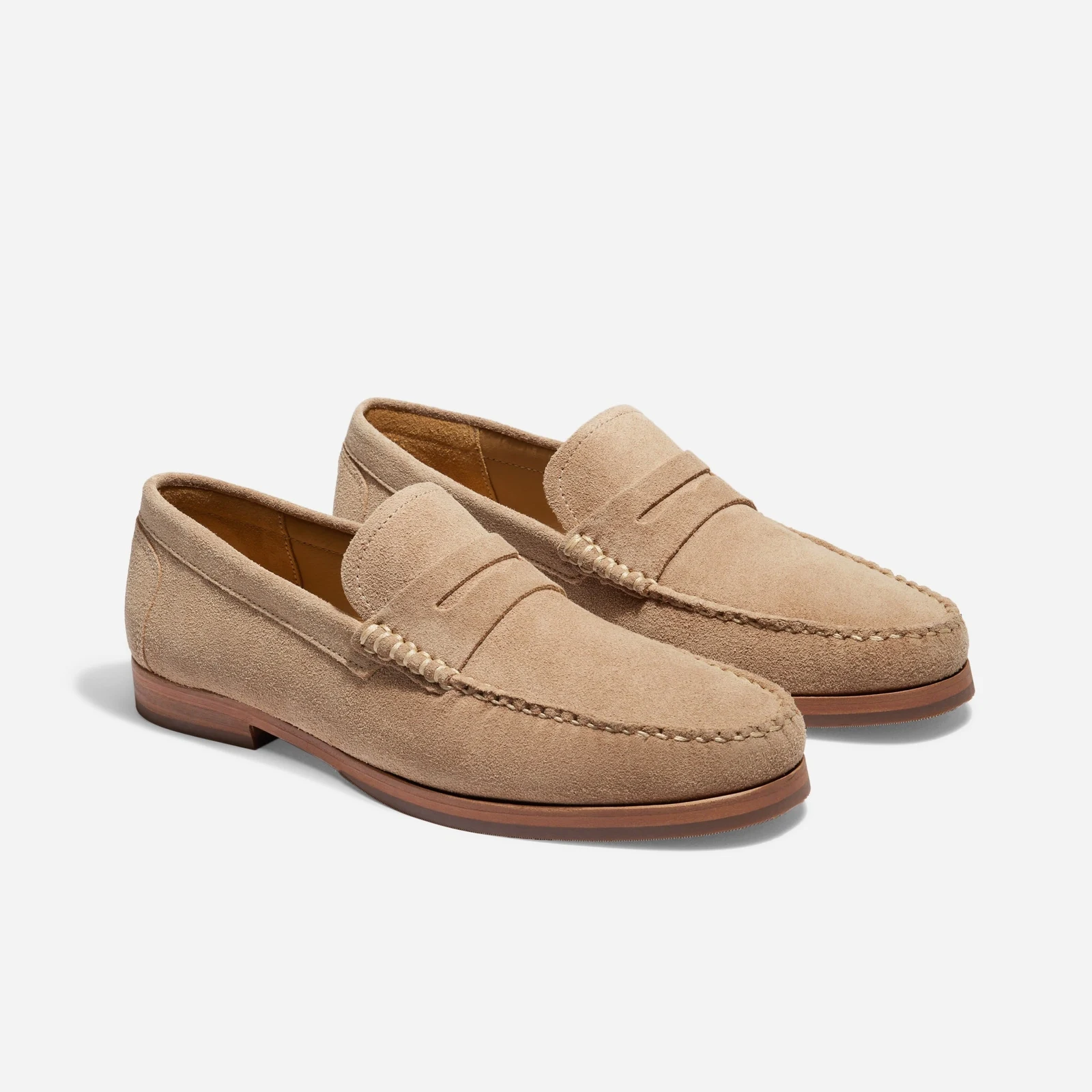 Leo Penny Loafer Linen Suede by Nisolo.