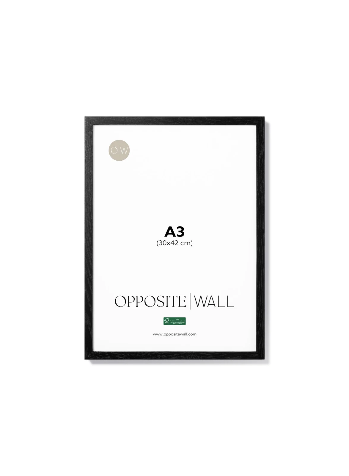 Black Oak Frame, A3 | 30x42 cm by Opposite Wall.
