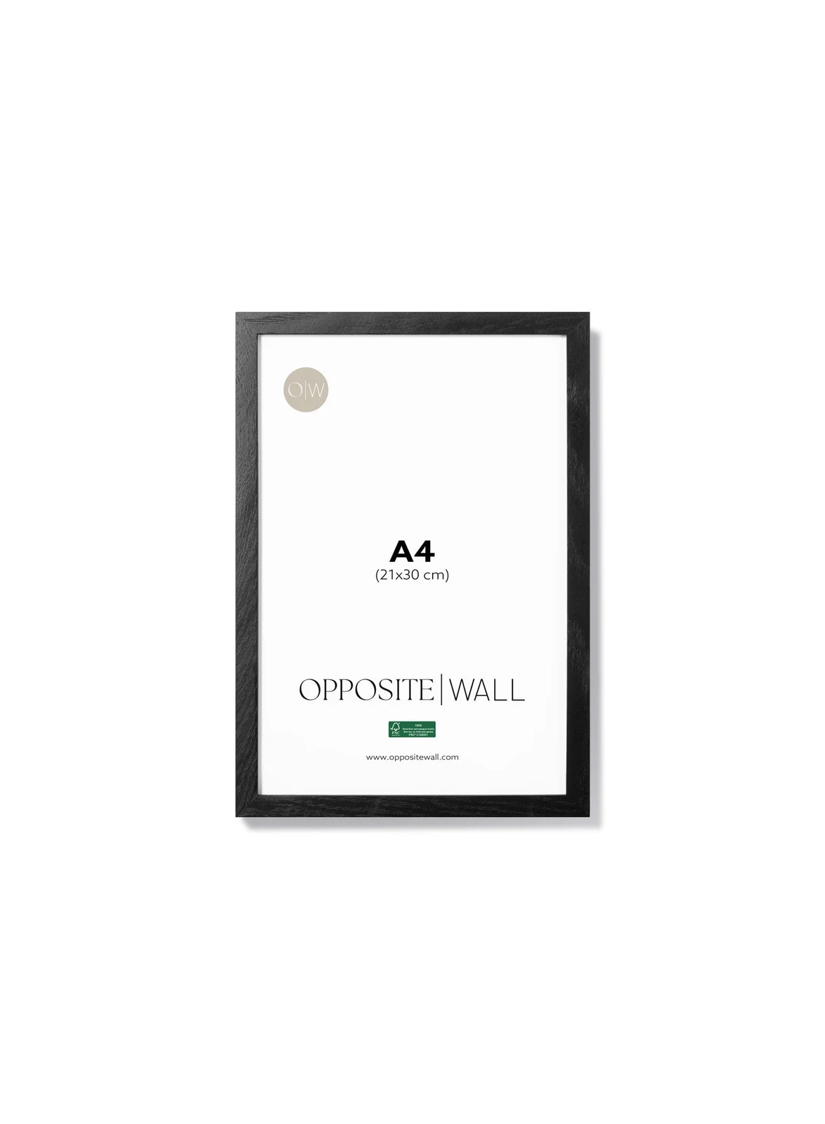 Black Oak Frame, A4 | 21x30 cm by Opposite Wall.