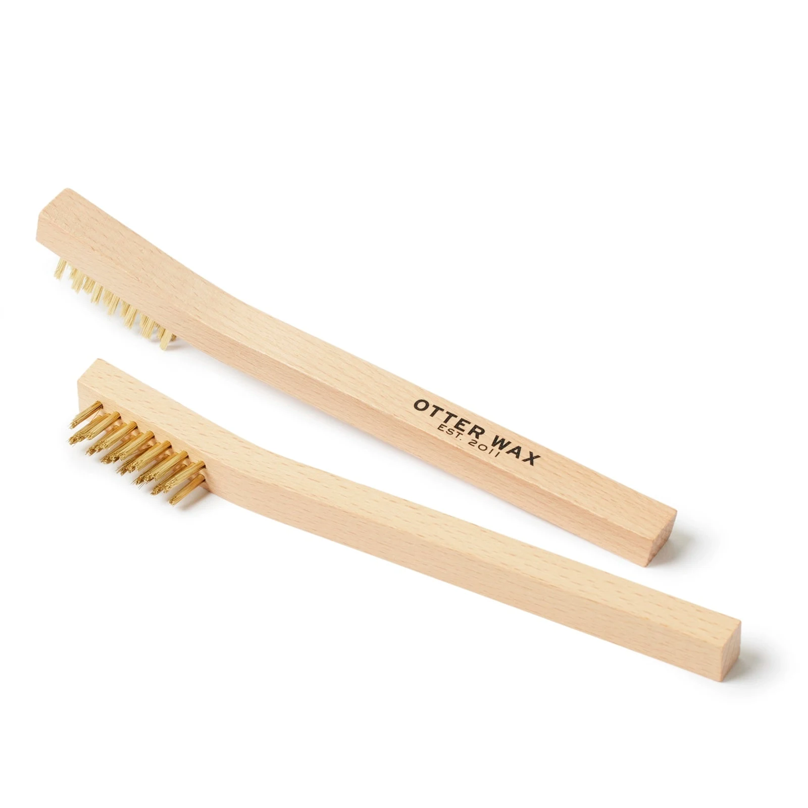 Brass Scrub Brush by Otter Wax.
