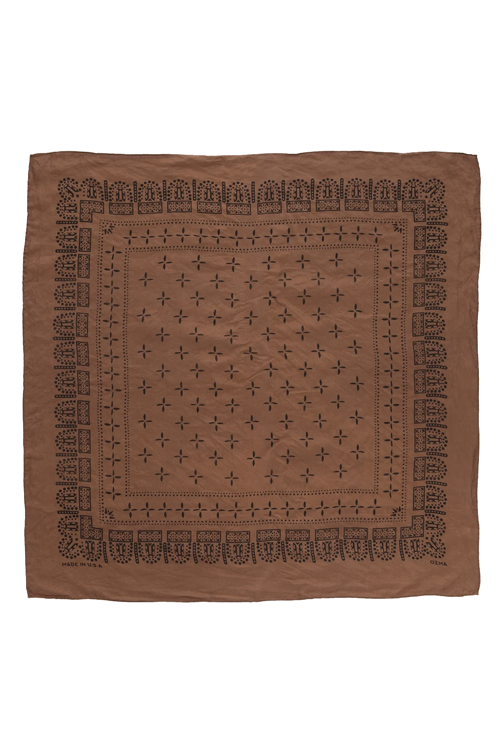 1930s Bandana, Regen Silk, Cedar by OZMA.