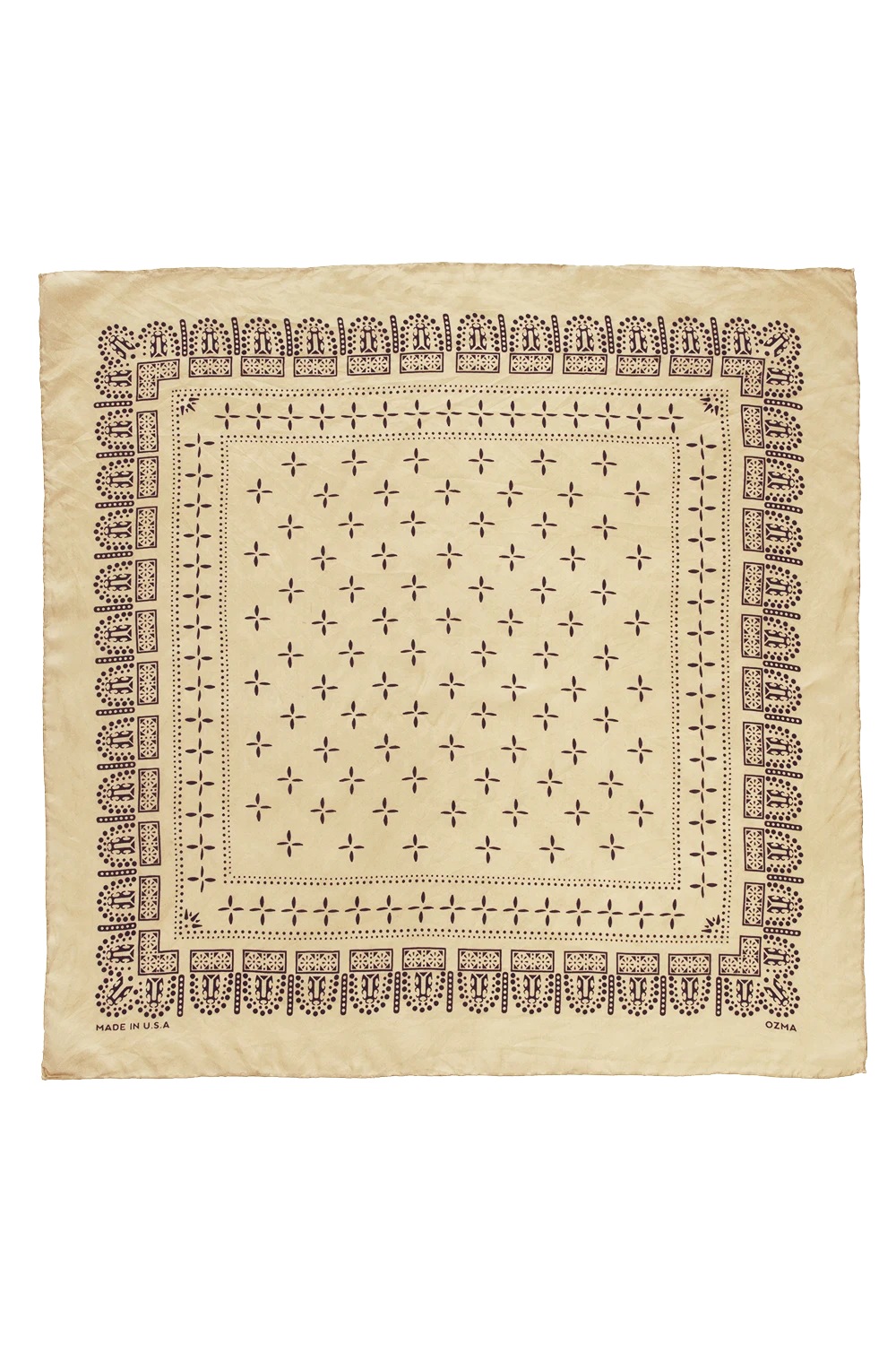 1930s Bandana, Regen Silk, Hay by OZMA.