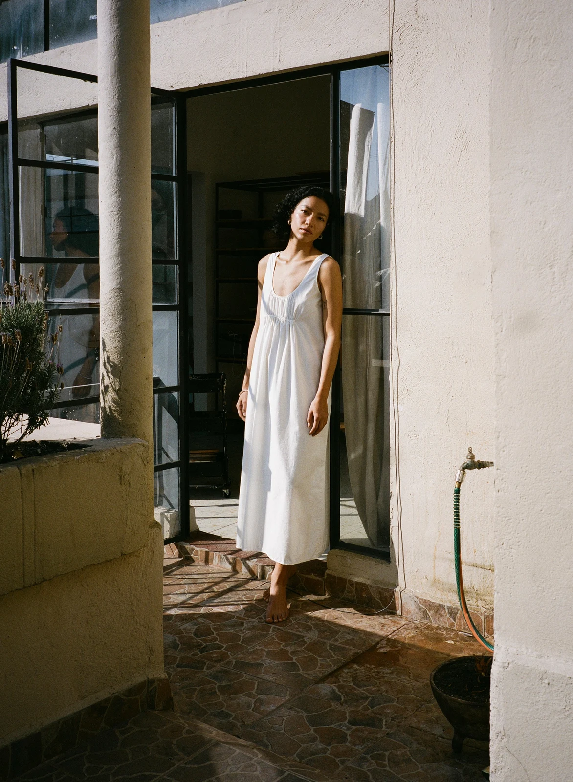 Colina Dress, Organic Batiste, Natural by OZMA.
