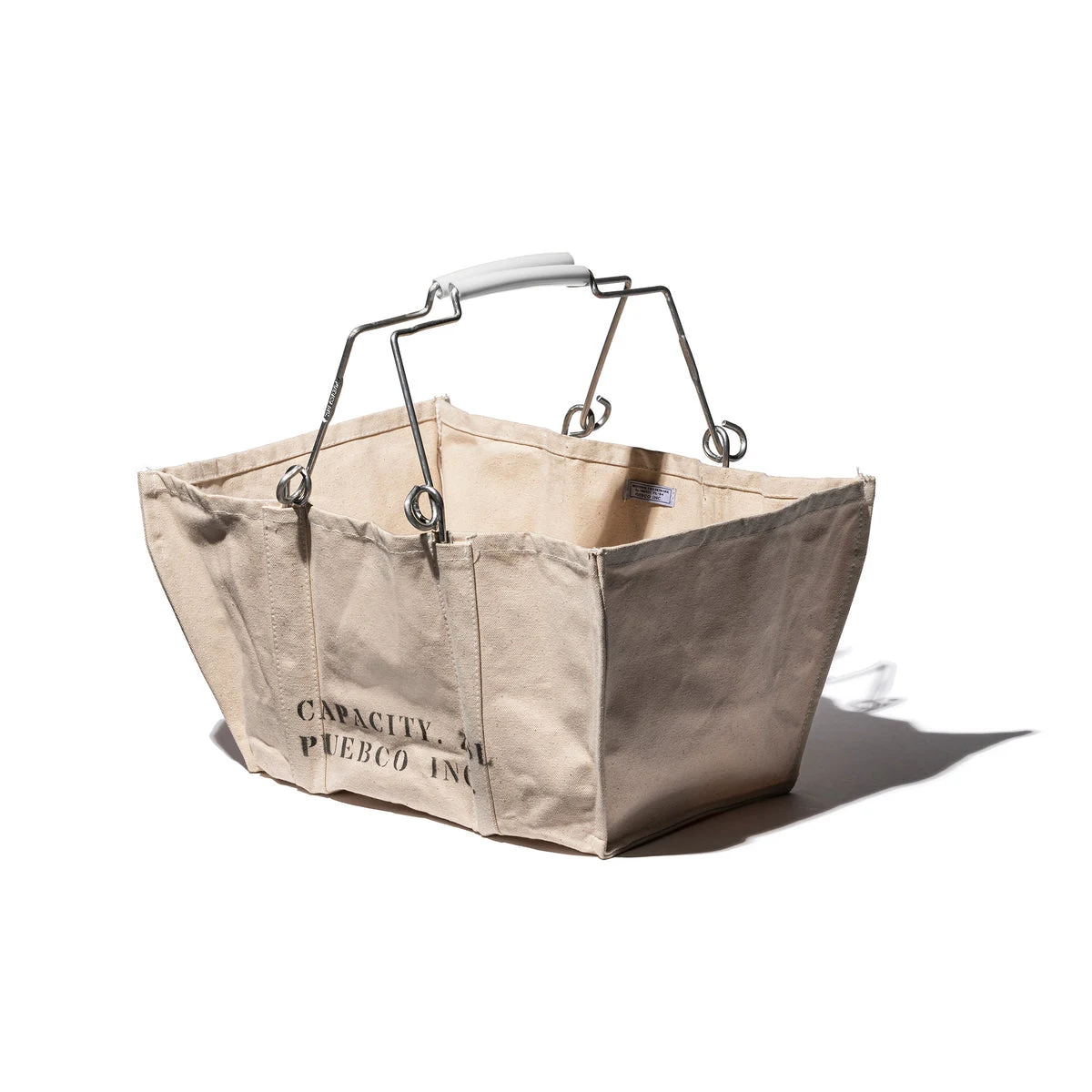 ACCORDIAN MARKET BASKET WHITE by Puebco.